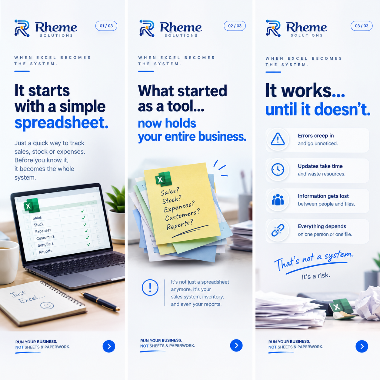 Rheme Solutions campaign creative